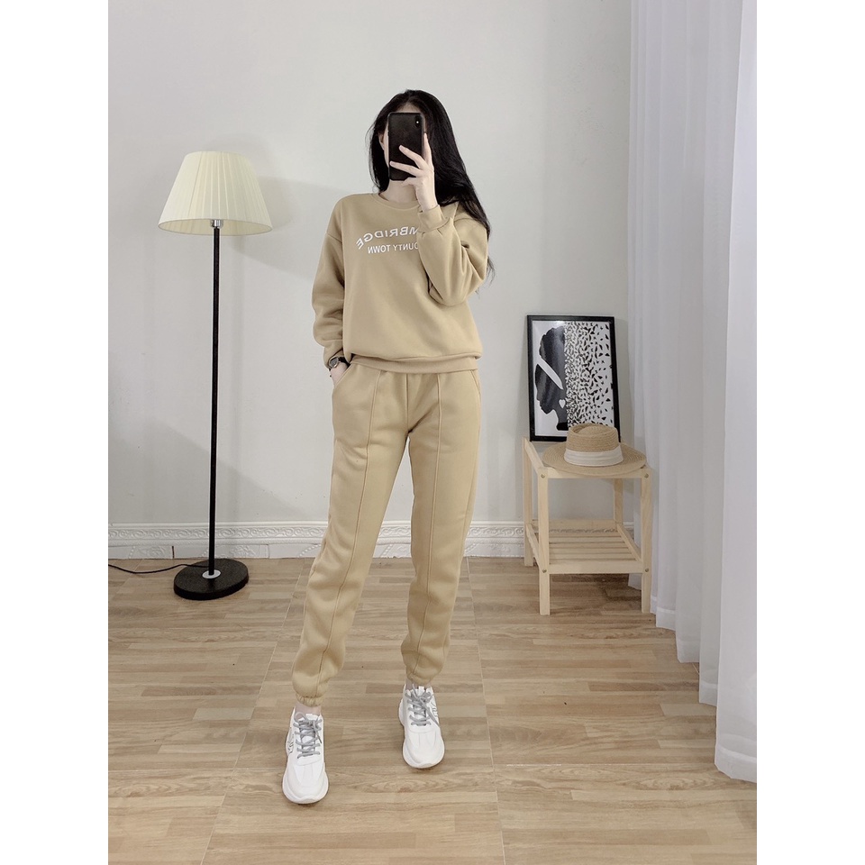 [HOT] Bộ Nỉ Bông Nữ Hottrend 2021 - Vải nỉ cao cấp không xù - 5 màu thời trang | BigBuy360 - bigbuy360.vn