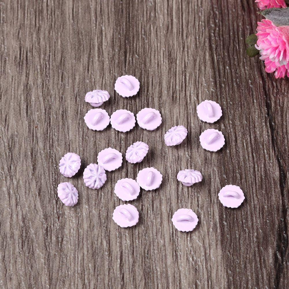 RAINBOW Set 20 Nút Kim Loại Hình Bông Tuyết Phụ Kiện May Thắt Lưng