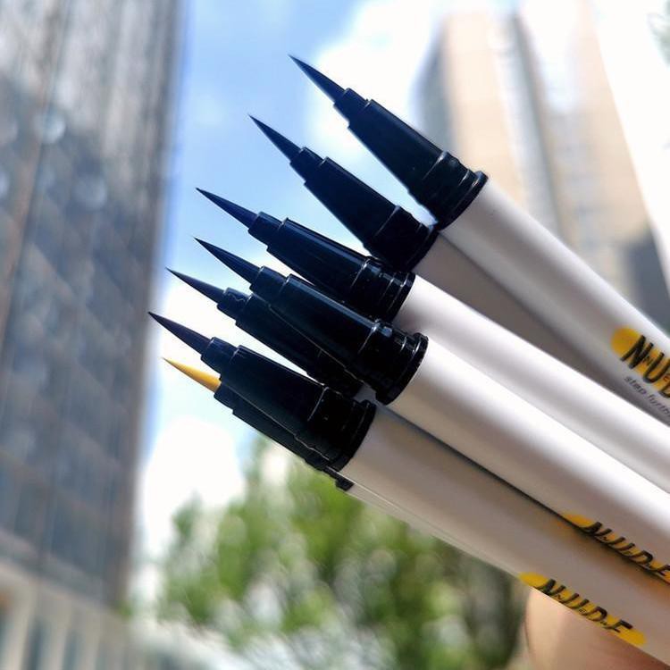 Bút Kẻ Mắt Dạ Màu Nâu NUDE 0.01mm Eyeliner Cao Cấp