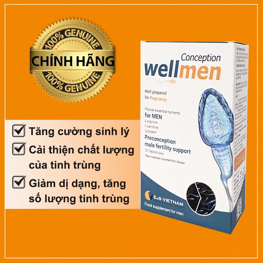 Wellmen Conception - Tăng chất lượng tinh trùng, cải thiện sức khỏe nam giới | BigBuy360 - bigbuy360.vn