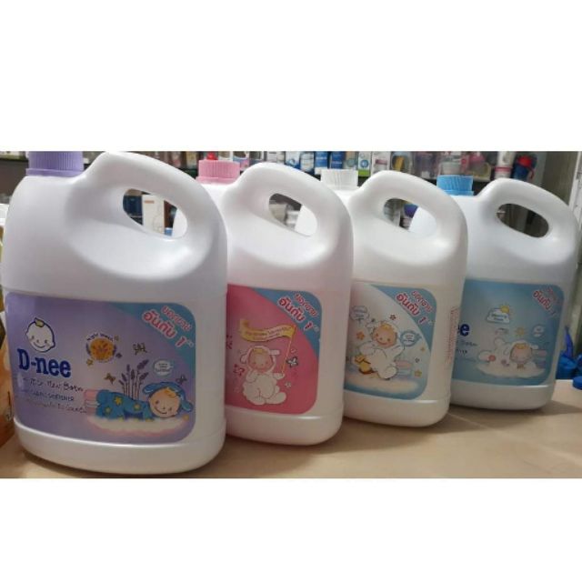 (Nhiều Màu) Nước xã Em Bé Dnee 3000ml Thái Lan Màu Tím - Xanh - Trắng - Hồng- Xanh lá