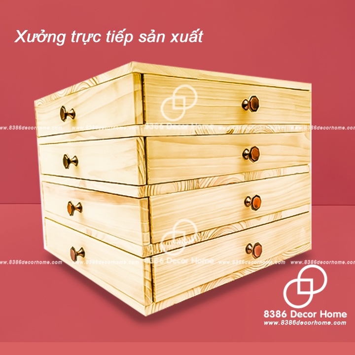[GIÁ TẠI XƯỞNG] Tủ gỗ Xoay 360 độ xuất khẩu thông minh cao cấp để đồ mỹ phẩm, trang sức, tủ đựng đồ trang điểm, phụ kiện