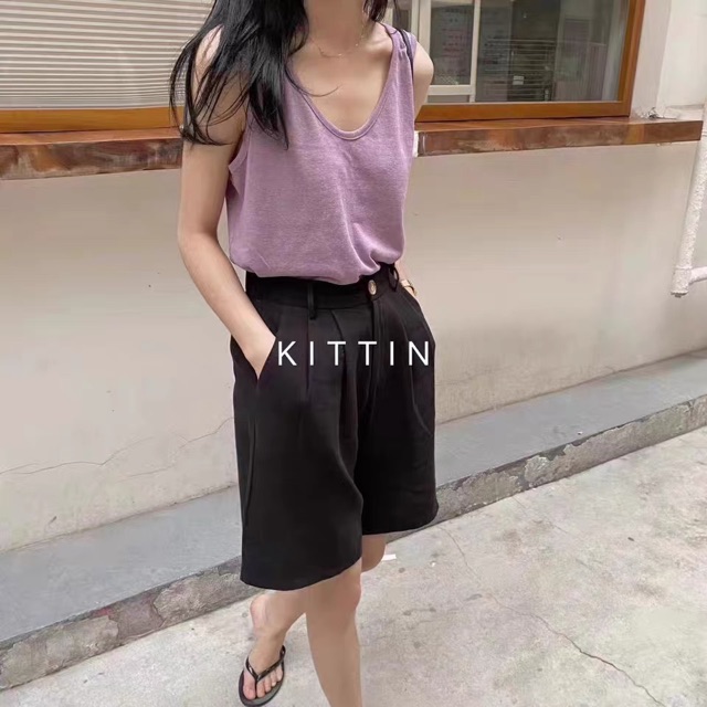 Áo phông tanktop giấy xước Ulzzang style 🌻 Hàng Quảng Châu