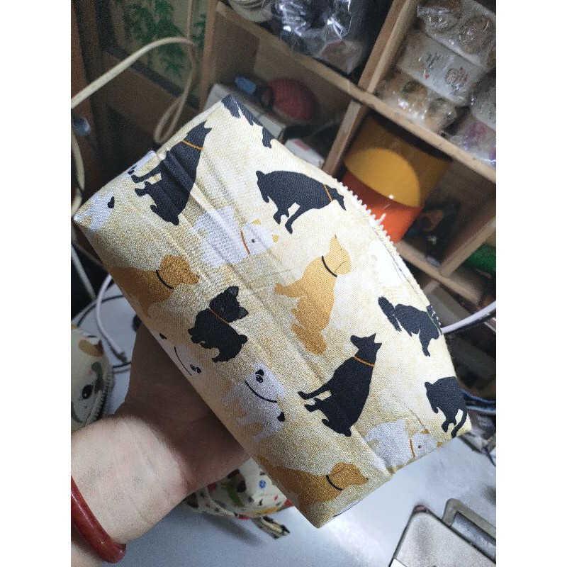 Hộp bút vải cún