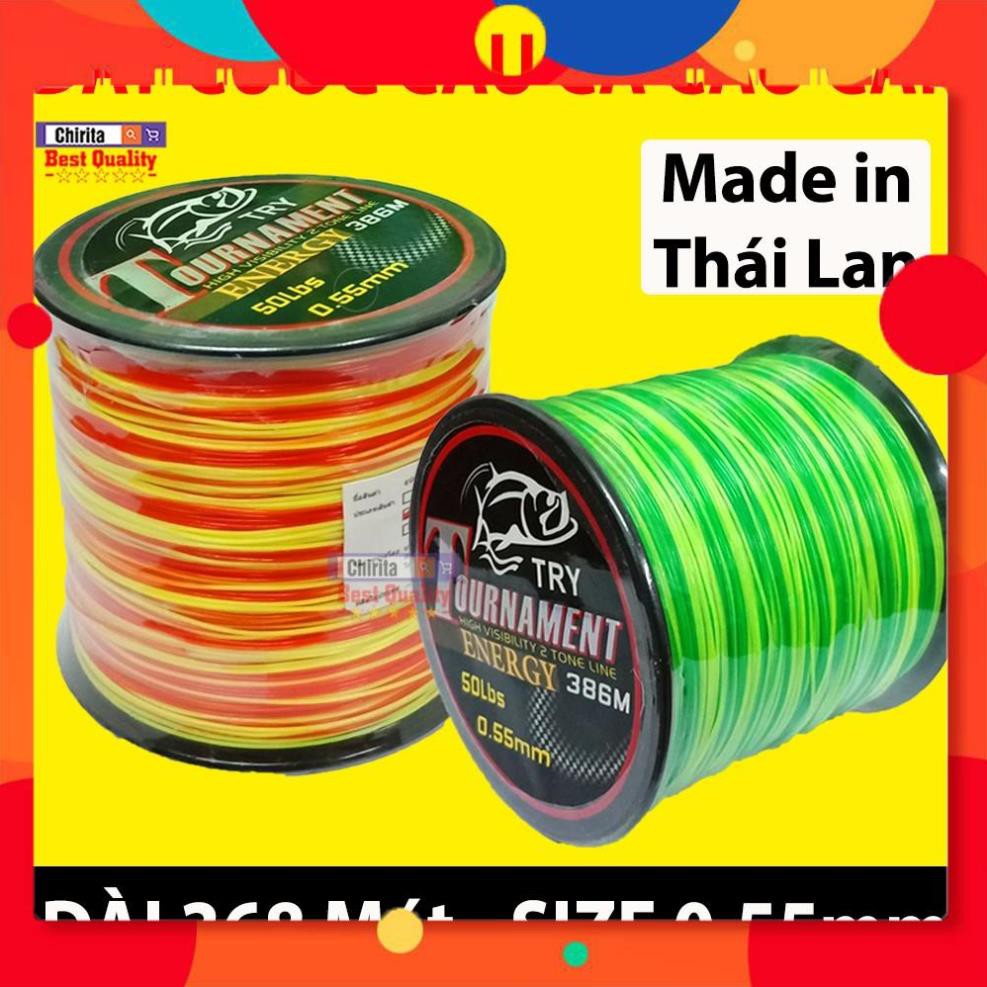 Dây Cước Câu Cá Siêu Bền TOURNAMENT - Dài 368 Mét - SIZE 0.55mm - Xuất Xứ Thái Lan