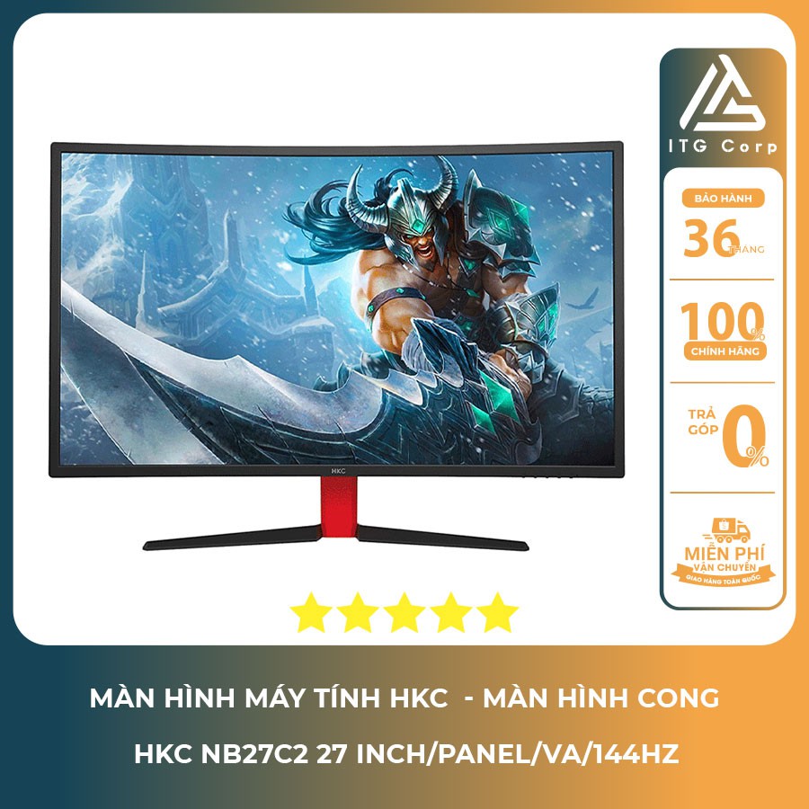 Màn hình HKC NB27C2 27 Inch 144Hz - Màn hình led cong