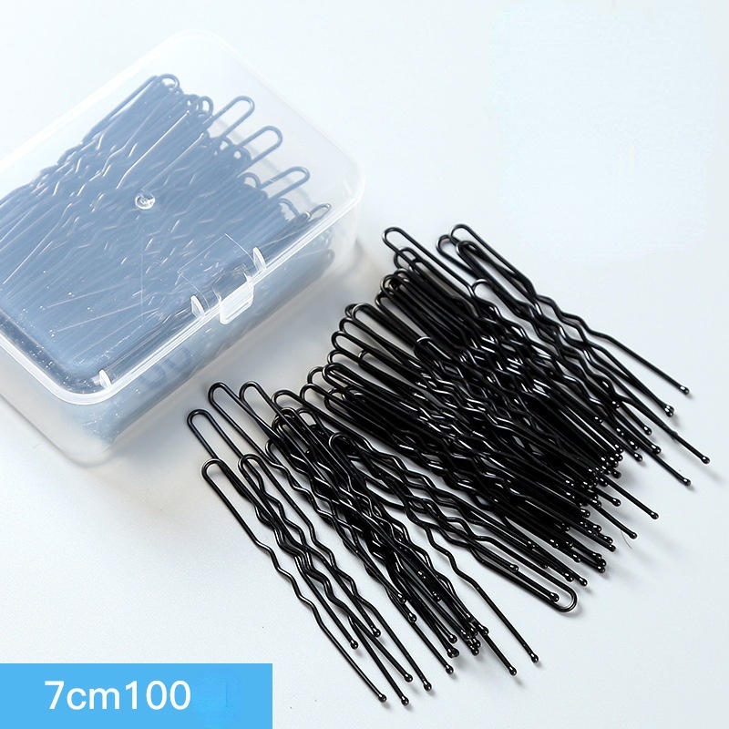 Set Kẹp Tóc Chữ U Màu Đen Đơn Giản