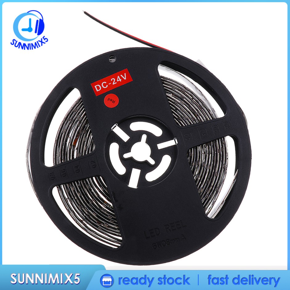 Dây Đèn Led 300 Bóng DC 24V Dài 5M Ánh Sáng Trắng Dễ Lắp Đặt Cho Xe Hơi / Xe Tải