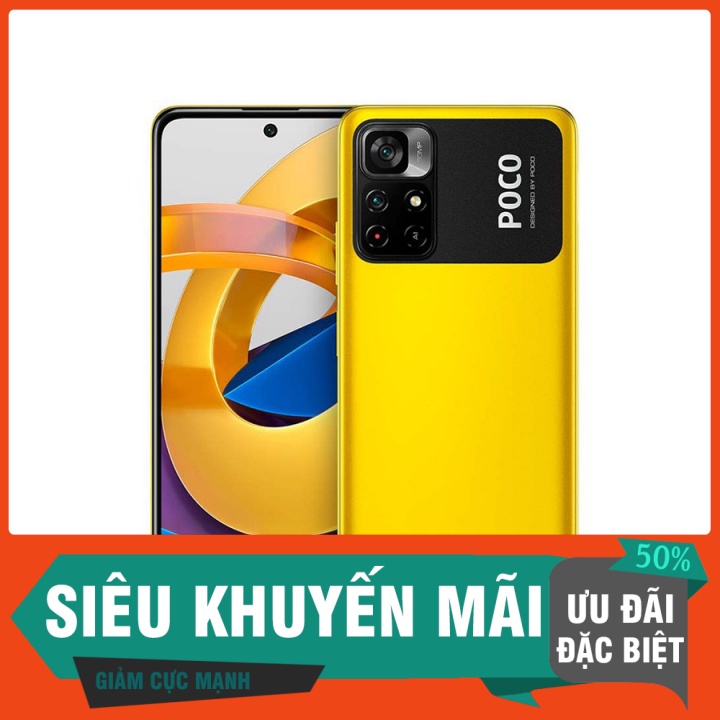 Điện thoại Xiaomi POCO M4 Pro 5G 6GB/128GB - Hàng chính hãng NGUYÊN SEAL bảo hành 12 tháng