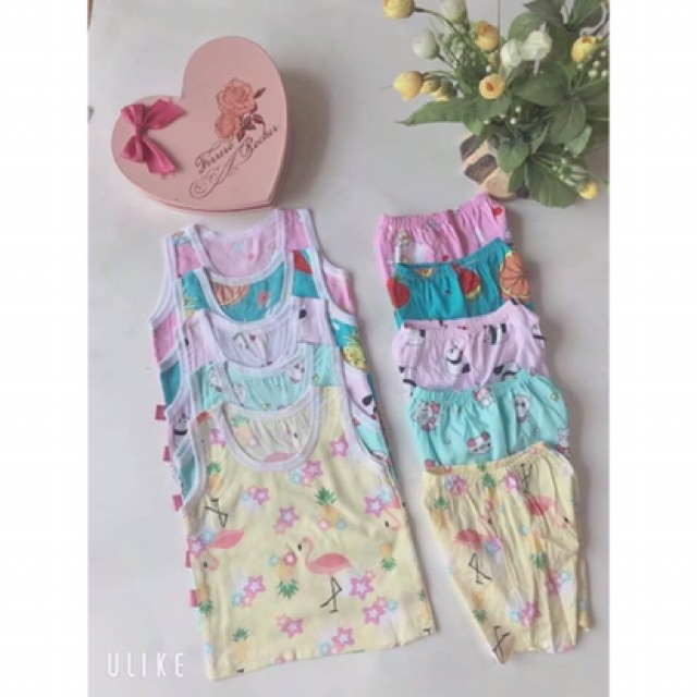 (Xả kho)Bộ lanh ba lỗ cho bé 8- 18kg