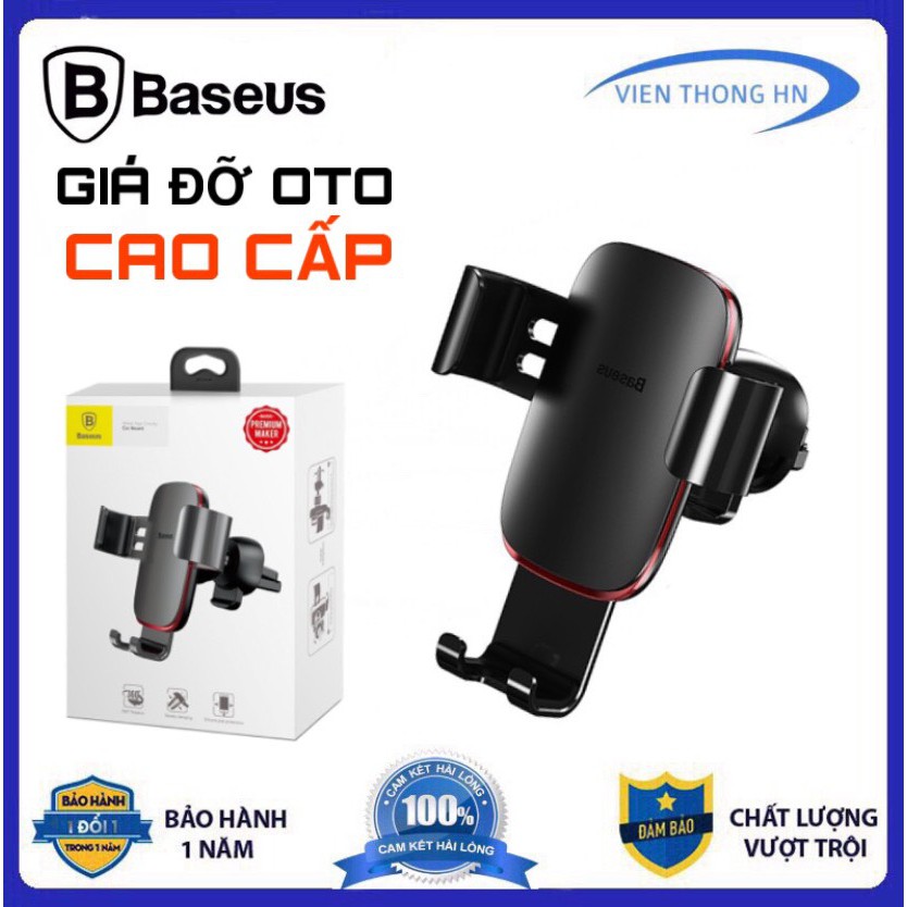 Giá đỡ điện thoại trên oto xe hơi baseus suyl-d01 gắn cửa gió - vienthonghn