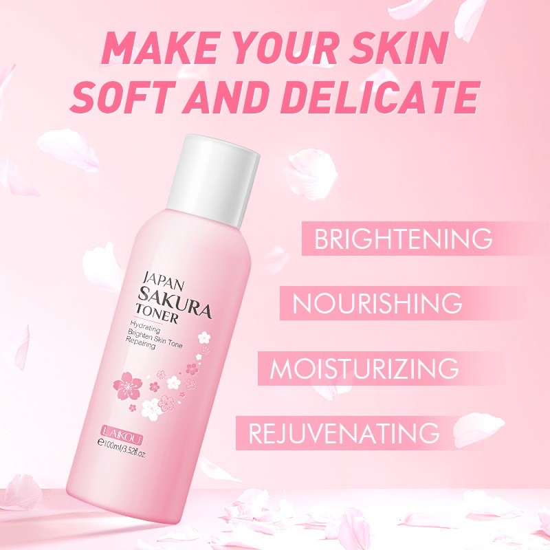 Toner dưỡng ẩm trắng da Hoa anh đào laikou100ml Tami beauty A998