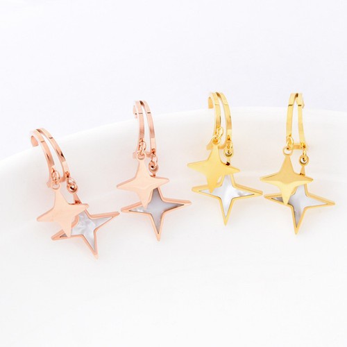 Bông Tai Nữ Tòn Ten Titan Ko Đen TT 3504