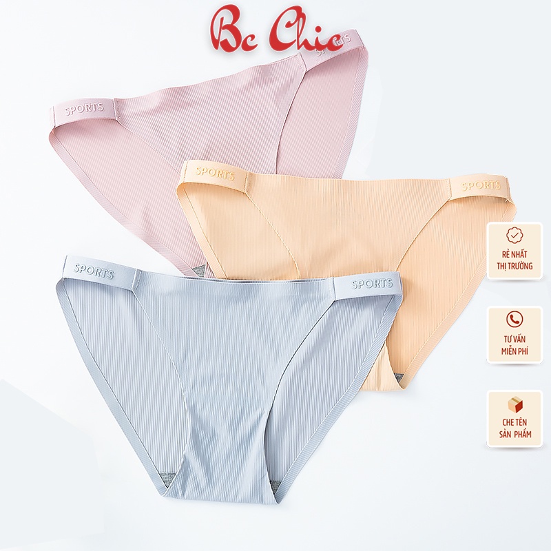 Quần lót nữ, quần chip dây hông chất su gân tăm 9026 BC_CHIC LINGERIE
