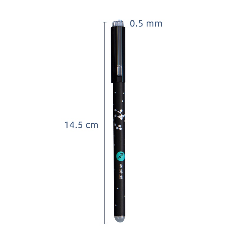 Bộ 12 Bút Mực Gel Màu Xanh/Đen Ngòi 0.5mm Có Thể Xóa Được