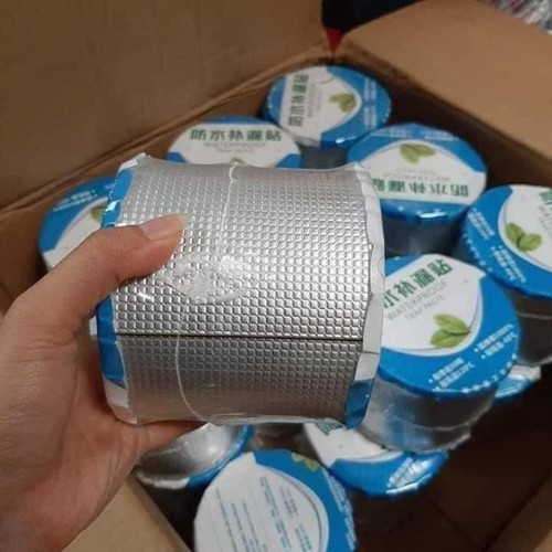 Băng keo siêu dính chống thấm Nhật bản ( cuộn 10m, bản 10cm) - Dán được mọi bề mặt , nhựa , gạch, tường , tôn...