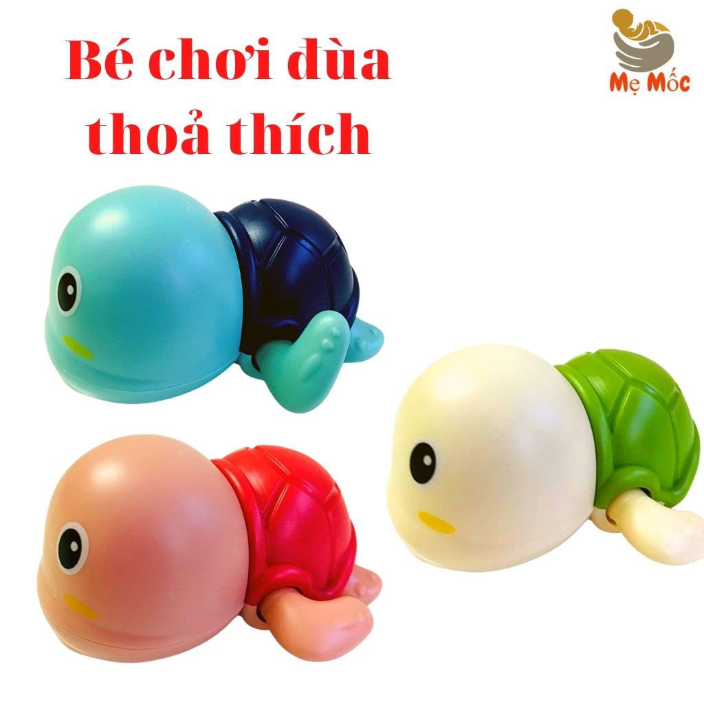 Rùa Bơi Vặn Cót Đồ Chơi Nhà Tắm, Đồ Chơi Dưới Nước Thả Bồn Tắm Cho Bé Thích Thú Vận Động Khỏe Mạnh Mẹ Mốc Shop, Rcb, Qc