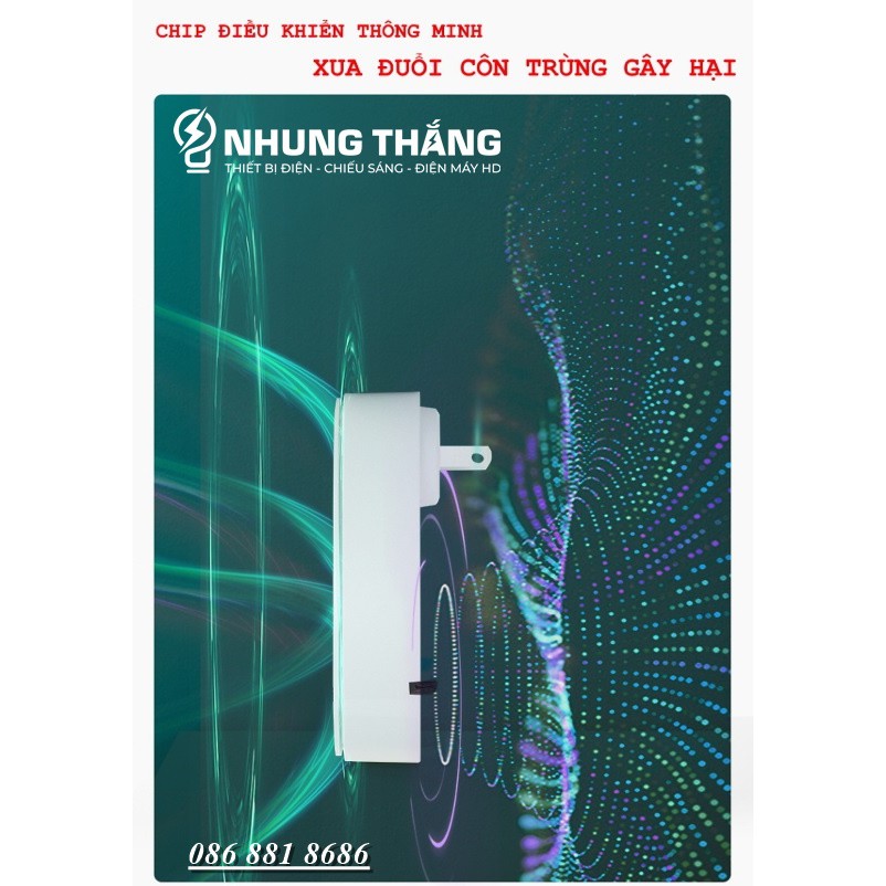 Máy Đuổi Ruồi, Muỗi CT-621 - Đuổi Côn Trùng Bằng Sóng Siêu Âm Không Gây Hại Cho Con Người Và Vật Nuôi