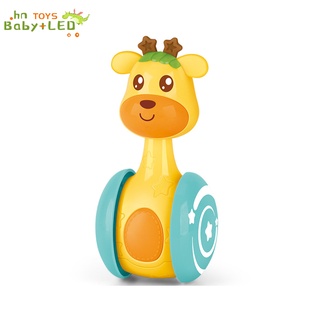 Baby Rattles Tumbler Doll Baby Toys Sweet Bell Music Roly-Poly Learning Education Toys Gifts Baby Bell