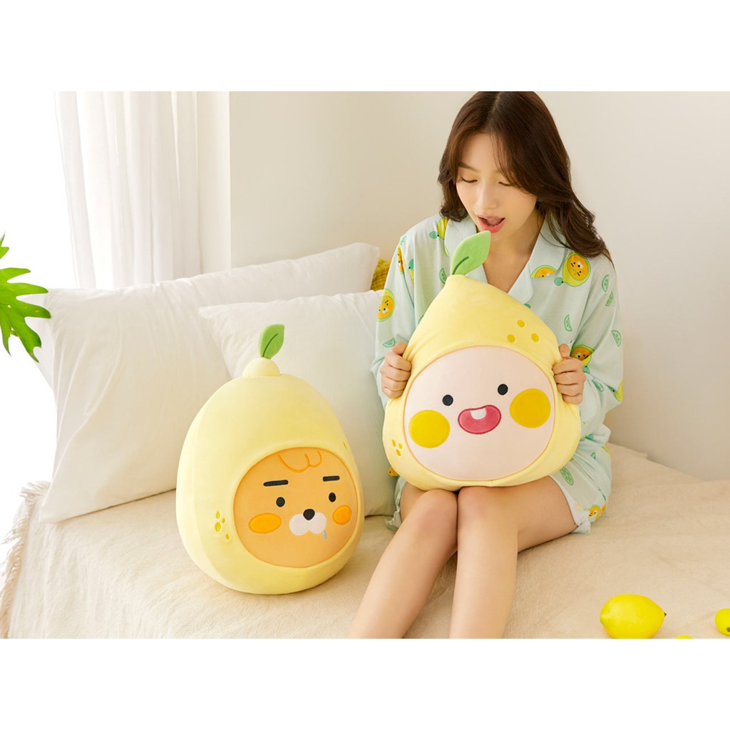 Gối Ôm Tròn Kakao Friends Lemon Apeach