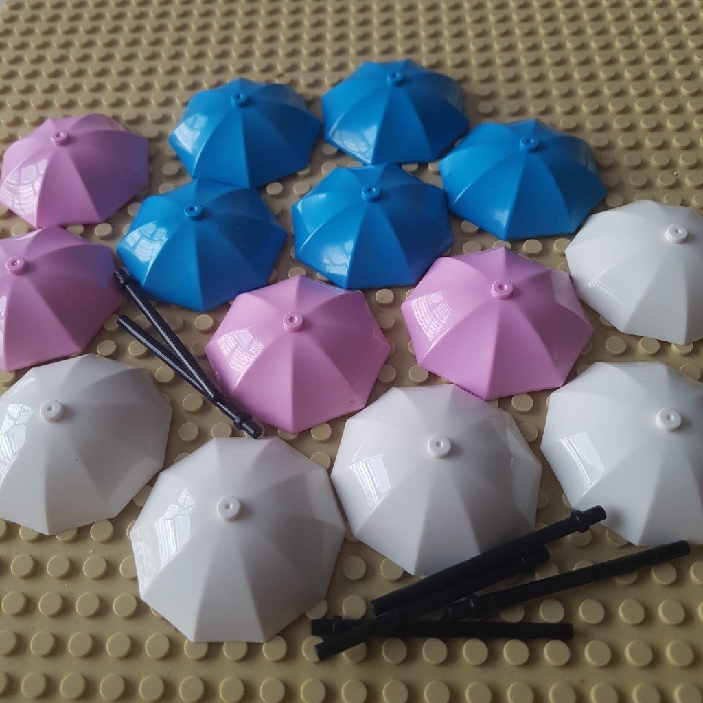 Phụ kiện đồ chơi lắp ráp, phụ kiện MOC, combo 2 cây dù