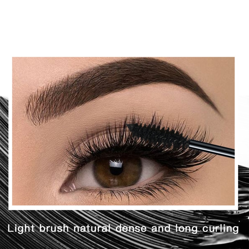 Mascara Sợi Tơ 4D Màu Đen Chống Thấm Nước Chuốt Dài Và Dày Mi
