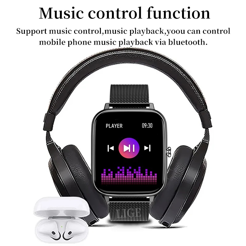 Lige new men smart watch women full touch fitness tracker máy đo huyết áp đồng hồ thông minh cho ios android