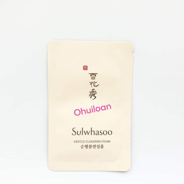 [ HOT ] Sửa rửa mặt dịu nhẹ làm sạch bụi bẩn tế bào chết sulwhasoo GENTLE  CLEANSING FOAM 3ML | BigBuy360 - bigbuy360.vn