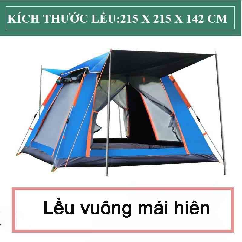 Lều cắm trại, picnic tự bung dành cho 3-6 người T3 - chống thấm nước, dễ dàng gập mở, đóng gói nhỏ gọn