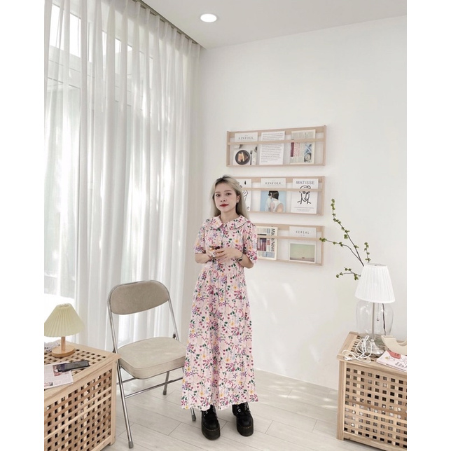 Eunhee Dress - Đầm babydoll dài họa tiết hoa - Remmus.vn | BigBuy360 - bigbuy360.vn