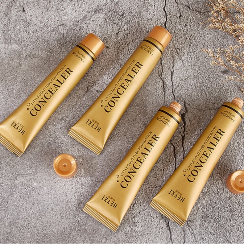 Kem nền che khuyết điểm HEYXI dạng tuýp vàng nhỏ chống thấm nước, chống thấm mồ hôi và trang điểm lâu trôi HKCKD1 | BigBuy360 - bigbuy360.vn