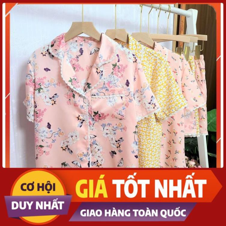 ĐỒ BỘ PIJAMA MẶC NHÀ[Ảnh thật- Hàng thiết kế] vải lụa satin gấm cực sang new