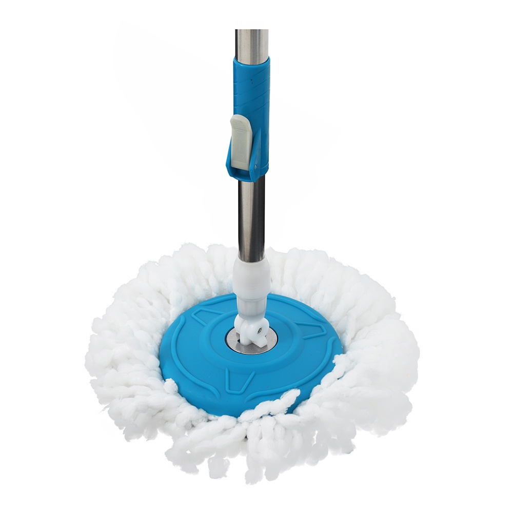 HomeBase Me Living Bộ cây lau nhà quay bằng thép không gỉ TAIKU W45xH25xD23cm màu xanh da trời