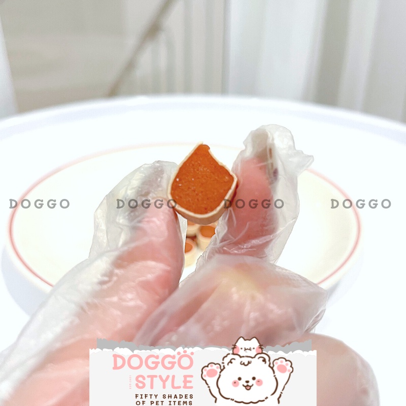 Thức Ăn Treat Bánh Thưởng Cho Chó Mèo Sushi Cá Viên Cung Cấp Protein Canxi Chống Hôi Miệng Sạch Răng DOGGOSTYLE