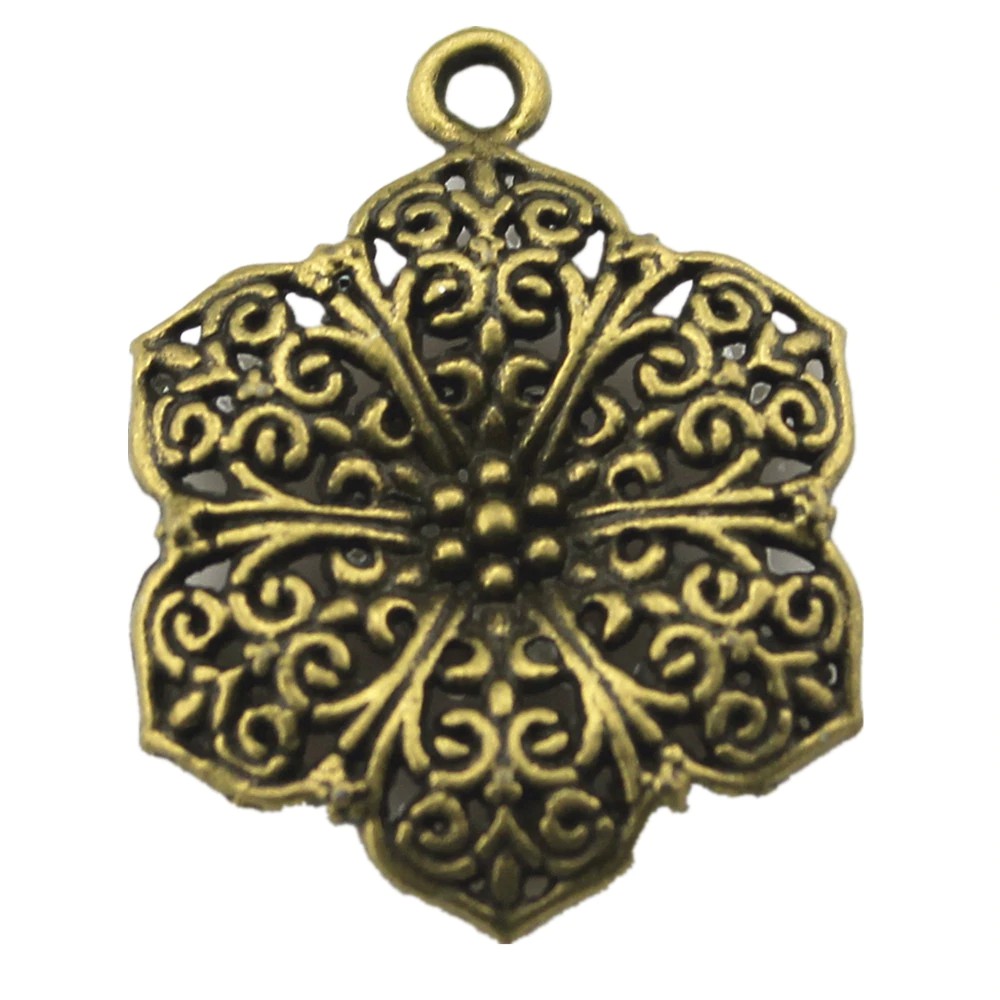 Set 6 mặt trang sức hình hoa