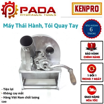 Máy cắt hành tỏi quay tay-Nhanh gọn tiện lợi-Không gây cay mắt-Tặng bộ 3 lưỡi dao thay thế
