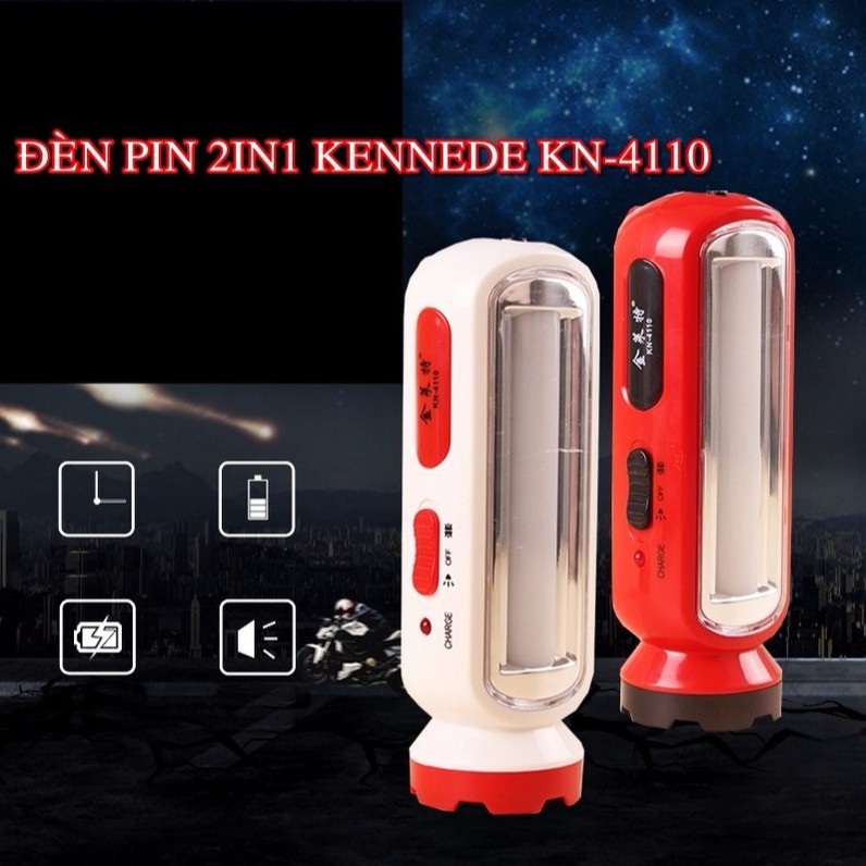 Đèn pin sạc led 2 chế độ  KENNEDE KN-4110