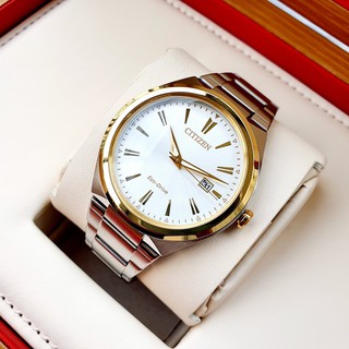 Đồng hồ nam chính hãng citizen eco-drive aw1374-51b - máy quartz pin - kính cứng