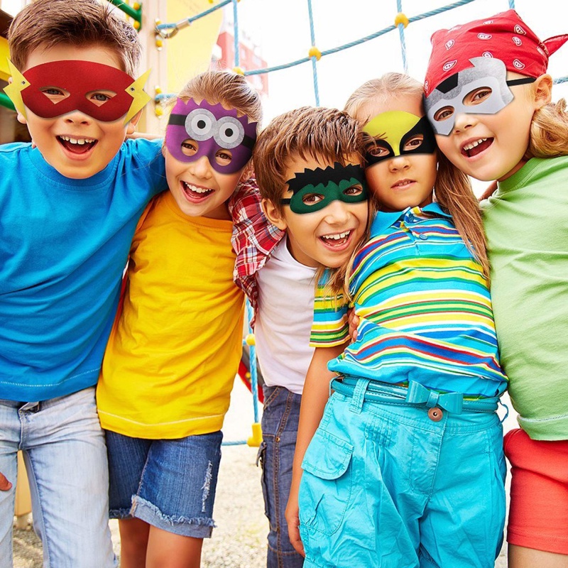 ⚡Còn Hàng⚡ Mặt Nạ Siêu Anh Hùng Mặt Nạ Mắt Batman Captain America Ninja Rùa Tiệc Halloween Trang Trí Sinh Nhật Mặt Nạ Hóa Trang Halloween