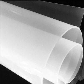 Tấm silicon (silicone), chịu nhiệt trên 250 độ c. Dẻo, có độ đàn hồi cao, màu trắng trong, độ dày 1mm, khổ rộng 1m.