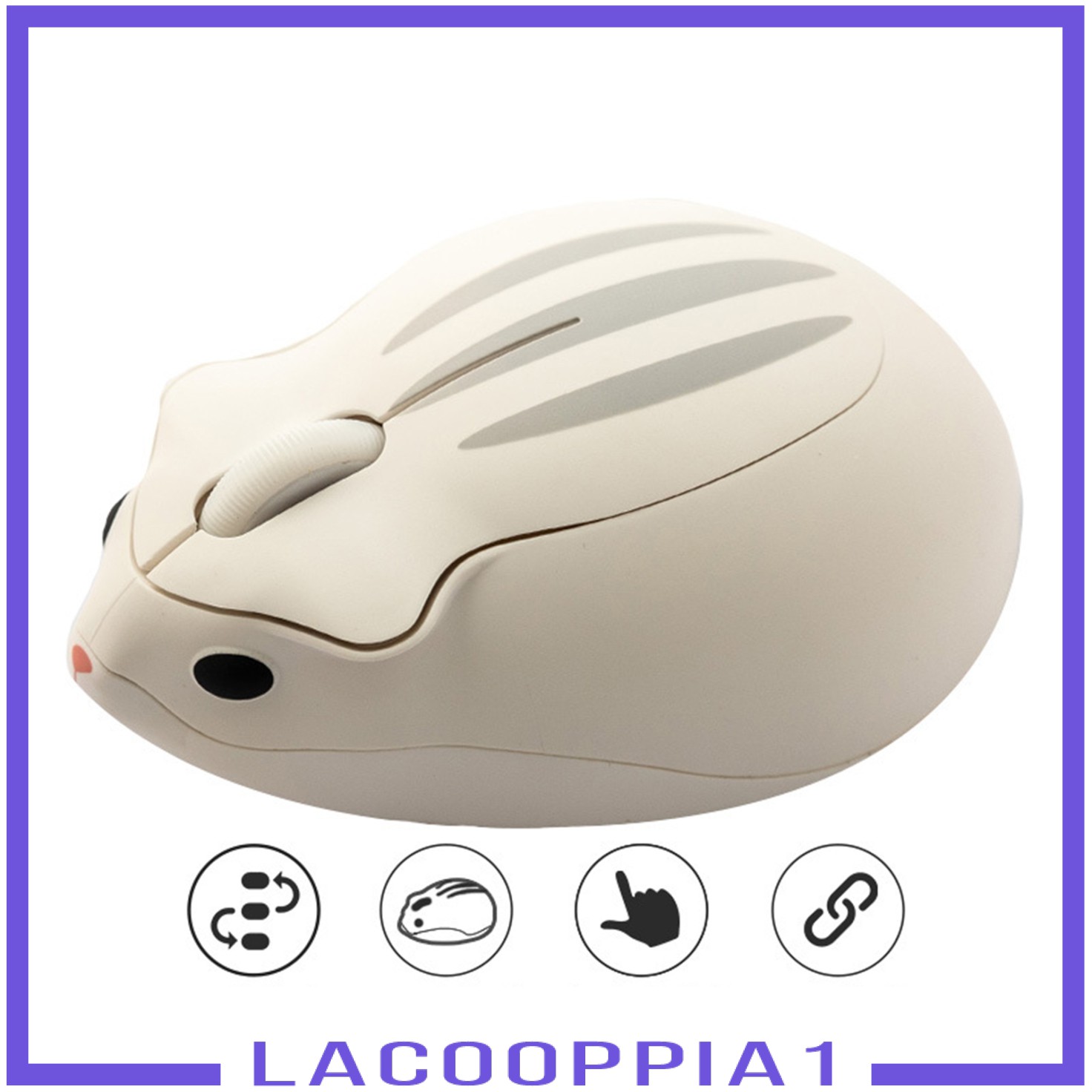 Chuột Hamster Không Dây Di Động Dễ Thương Lacoopppia1 2.4ghz Cho Bé