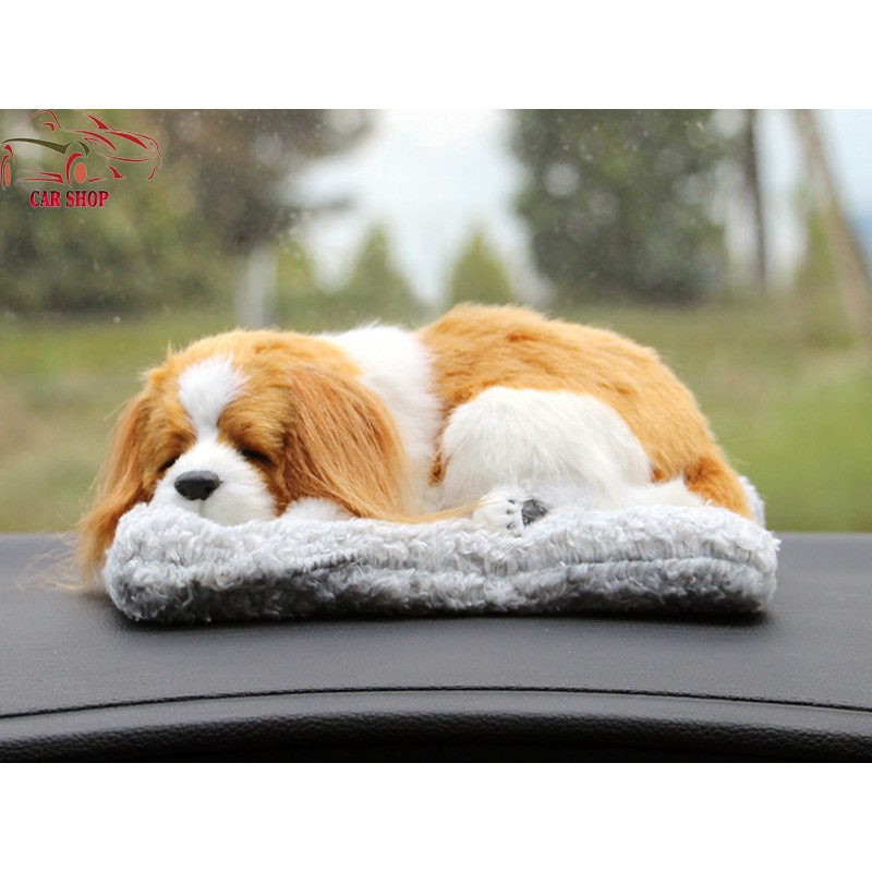 Mô phỏng hình con chó bông trang trí xe oto có than hoạt tính khử mùi |shopee. Vn\Shopdenledz