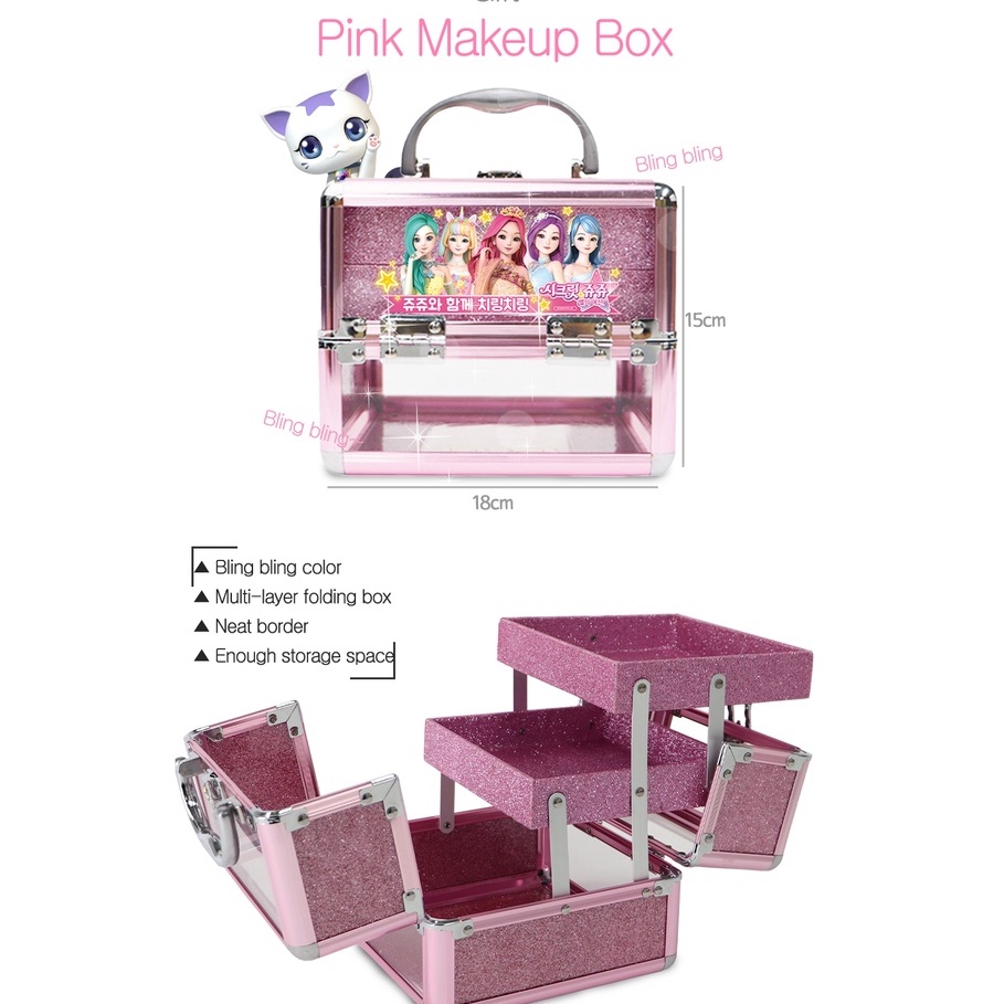 Hộp đựng đồ trang điểm Little Bling Princess dành cho trẻ em