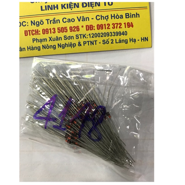 100 con Diode 1N 4148 DỊP-100V