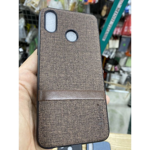 Ốp lưng Oppo Realme 3 dẻo viền đen lưng vải