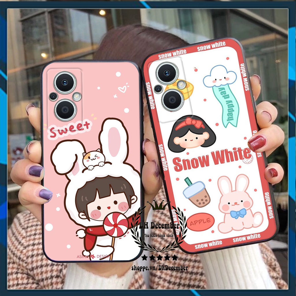 Ốp lưng Oppo RENO 7Z 5G in hình 3D lucky, gấu Brick xinh xắn - KHÔNG NÊN BỎ LỠ