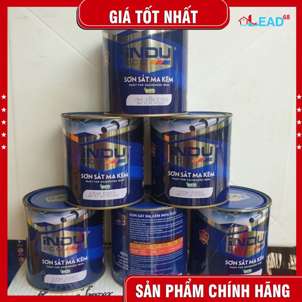 Sơn mạ kẽm indu hộp 750ml , sơn sắt mạ kẽm chính hãng