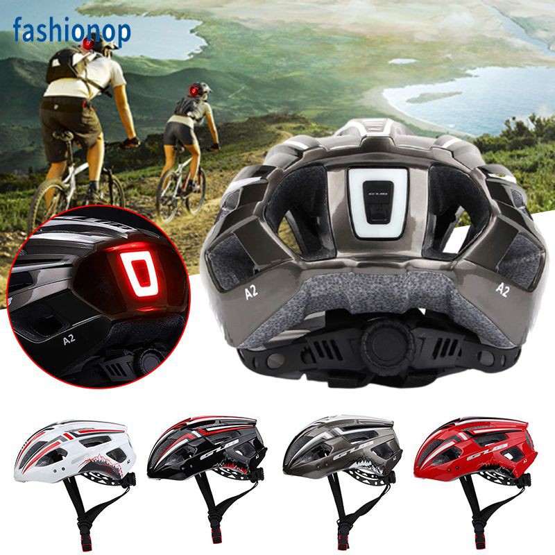 Nón bảo hiểm đi xe đạp có đèn led sạc lại được tiện dụng