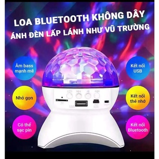 LOA BLUETOOTH KẾT HỢP ĐÈN CHIẾU 360*