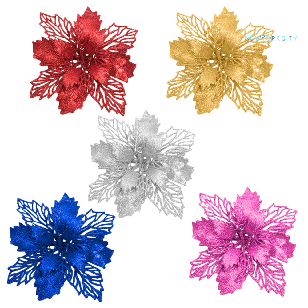 Cây Hoa Giả Bằng Nhựa Trang Trí Giáng Sinh